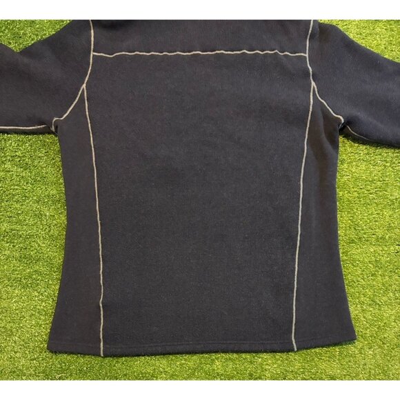 kuhl 1/4 zip mens medium blue interceptr breathable lighweight pockets hiking 29 - Picture 8 of 11